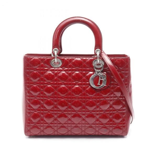 DIOR Red Leather Bag - Picture 1 of 12